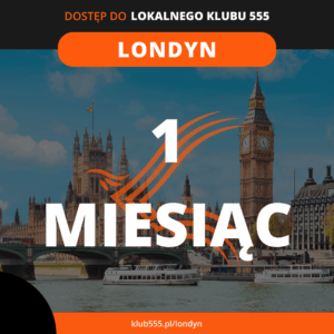 Dostęp do społeczności Lokalnego Klubu 555 Londyn na 1 miesiąc