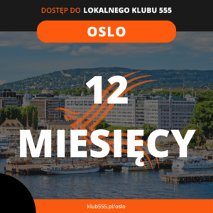 Dostęp do społeczności Lokalnego Klubu 555 Oslo na 12 miesięcy