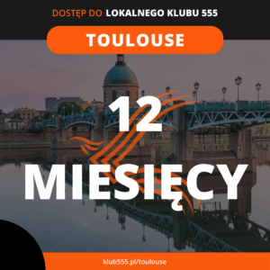 Dostęp do społeczności Lokalnego Klubu 555 Toulouse na 12 miesięcy