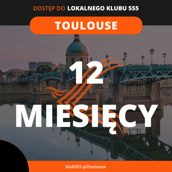 Dostęp do społeczności Lokalnego Klubu 555 Toulouse na 12 miesięcy