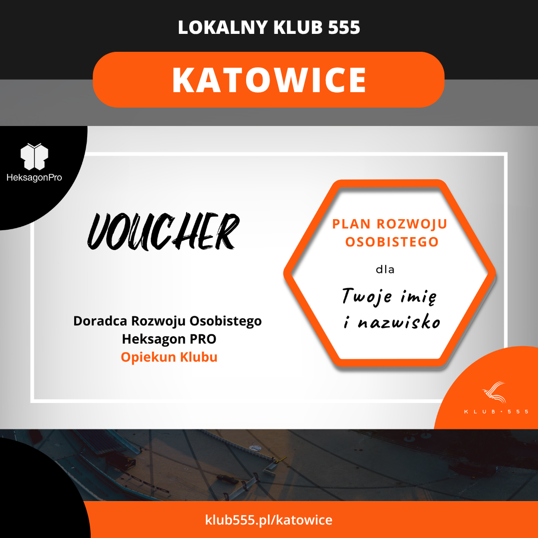 Voucher na Plan Rozwoju Osobistego w Lokalnym Klubie 555 Katowice
