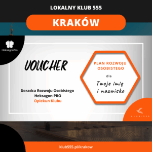 Voucher na Plan Rozwoju Osobistego w Lokalnym Klubie 555 Kraków