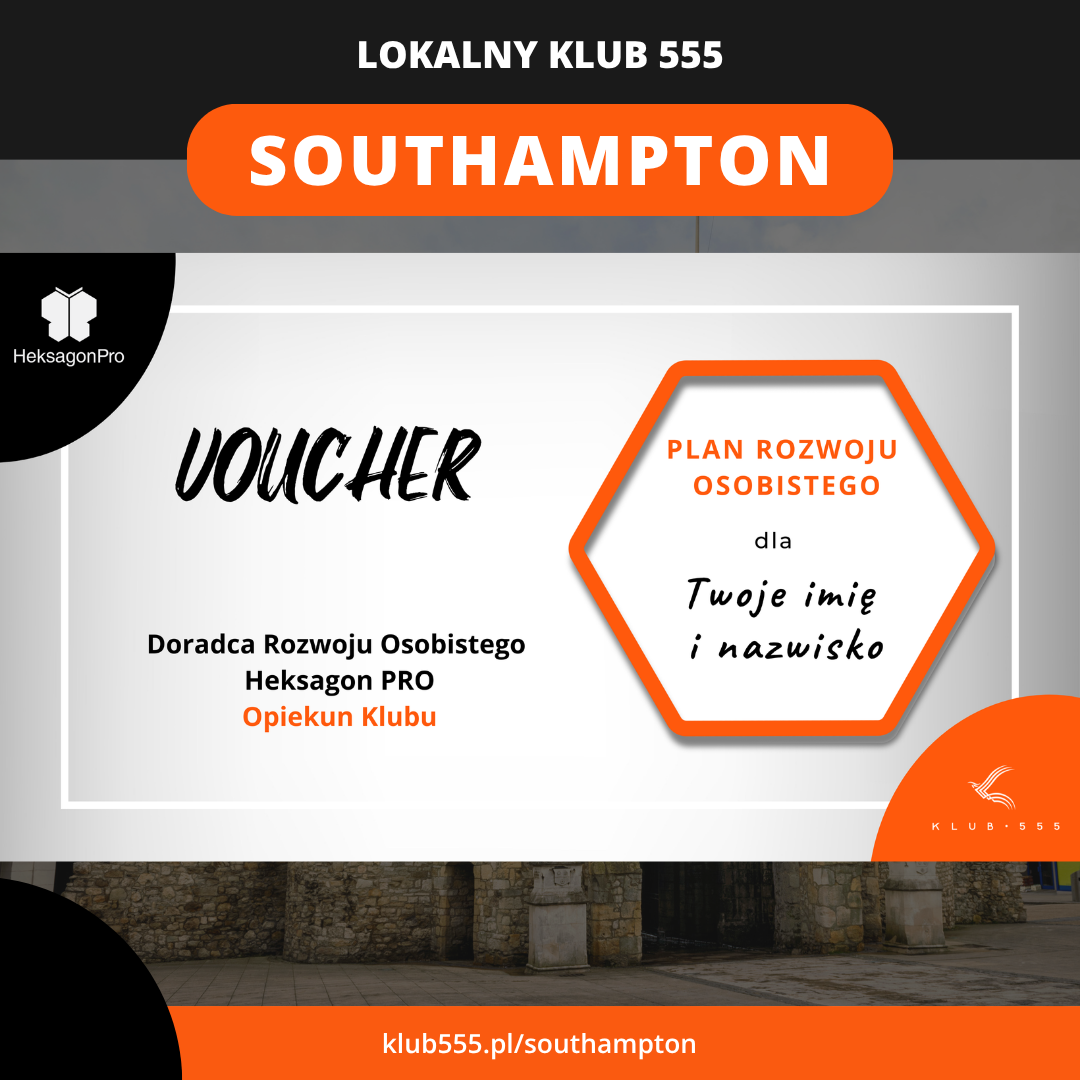Voucher na Plan Rozwoju Osobistego w Lokalnym Klubie 555 Southampton