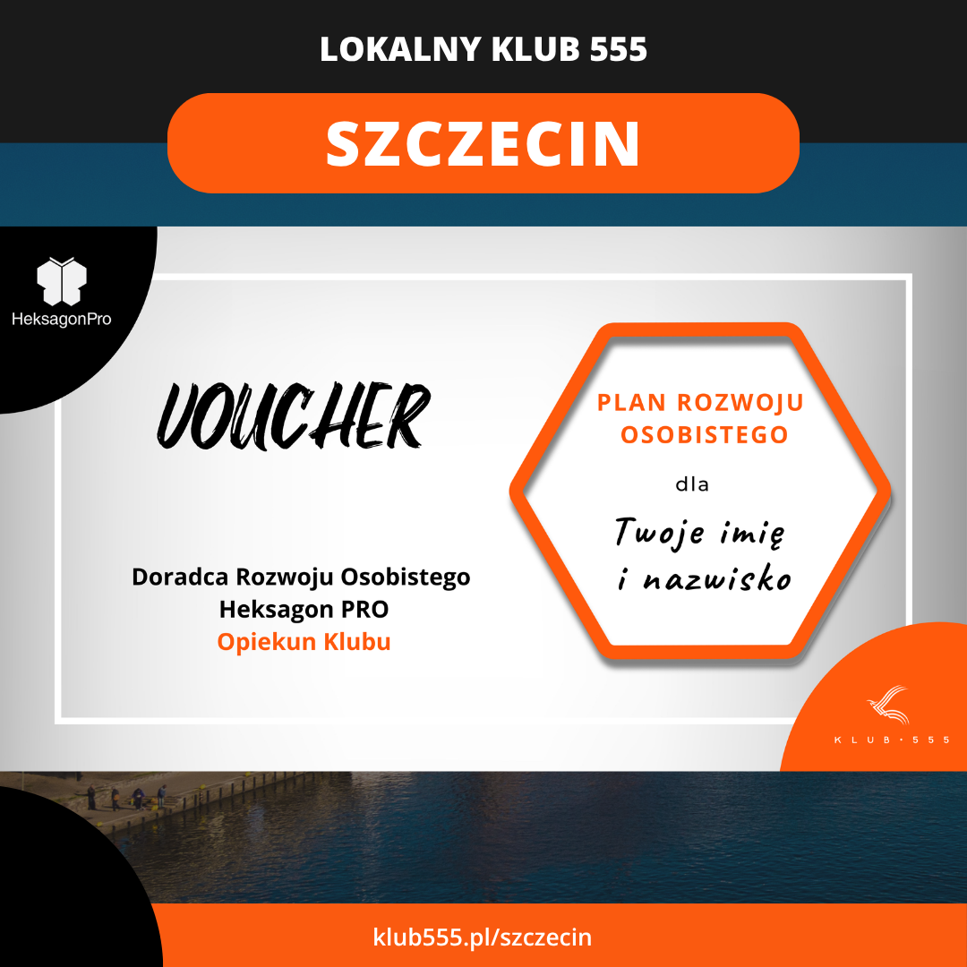 Voucher na Plan Rozwoju Osobistego w Lokalnym Klubie 555 Szczecin