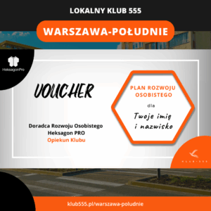 Voucher na Plan Rozwoju Osobistego w Lokalnym Klubie 555 Warszawa - Południe