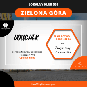 Voucher na Plan Rozwoju Osobistego w Lokalnym Klubie 555 Zielona Góra