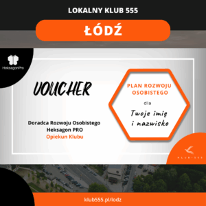 Voucher na Plan Rozwoju Osobistego w Lokalnym Klubie 555 Łódź
