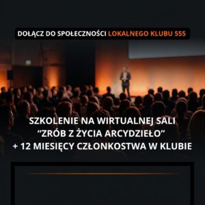 Szkolenie "Zrób z życia Arcydzieło" na wirtualnej sali z 12-miesięcznym członkostwem w Klubie
